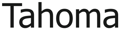Tahoma 7.05, rendered from a licensed copy on October 1, 2026 Tahoma